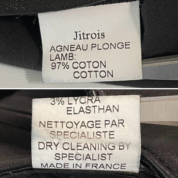 Jitrois Quickie Black Pants Lambskin Stretch Leather Skinny Trouser FR 36 US 4 - Picture 16 of 16